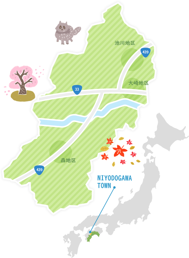 NIYODOGAWA MAP